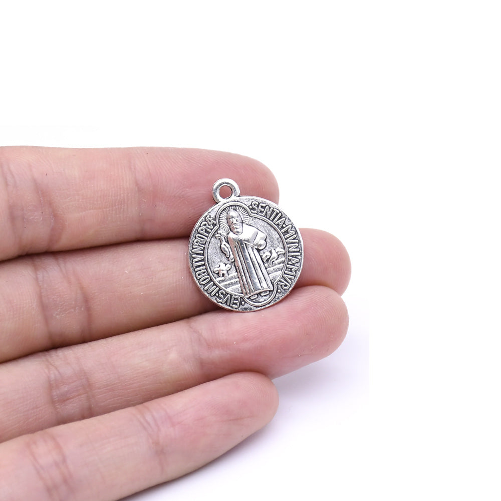 Holy Trinity Antique Silver Beads – Metal Spacer Beads for DIY Jewelry