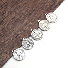 Holy Trinity Antique Silver Beads – Metal Spacer Beads for DIY Jewelry