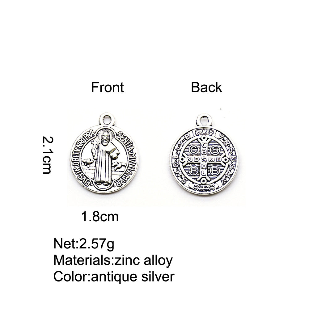 Holy Trinity Antique Silver Beads – Metal Spacer Beads for DIY Jewelry