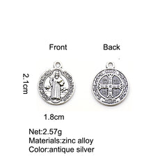 Holy Trinity Antique Silver Beads – Metal Spacer Beads for DIY Jewelry