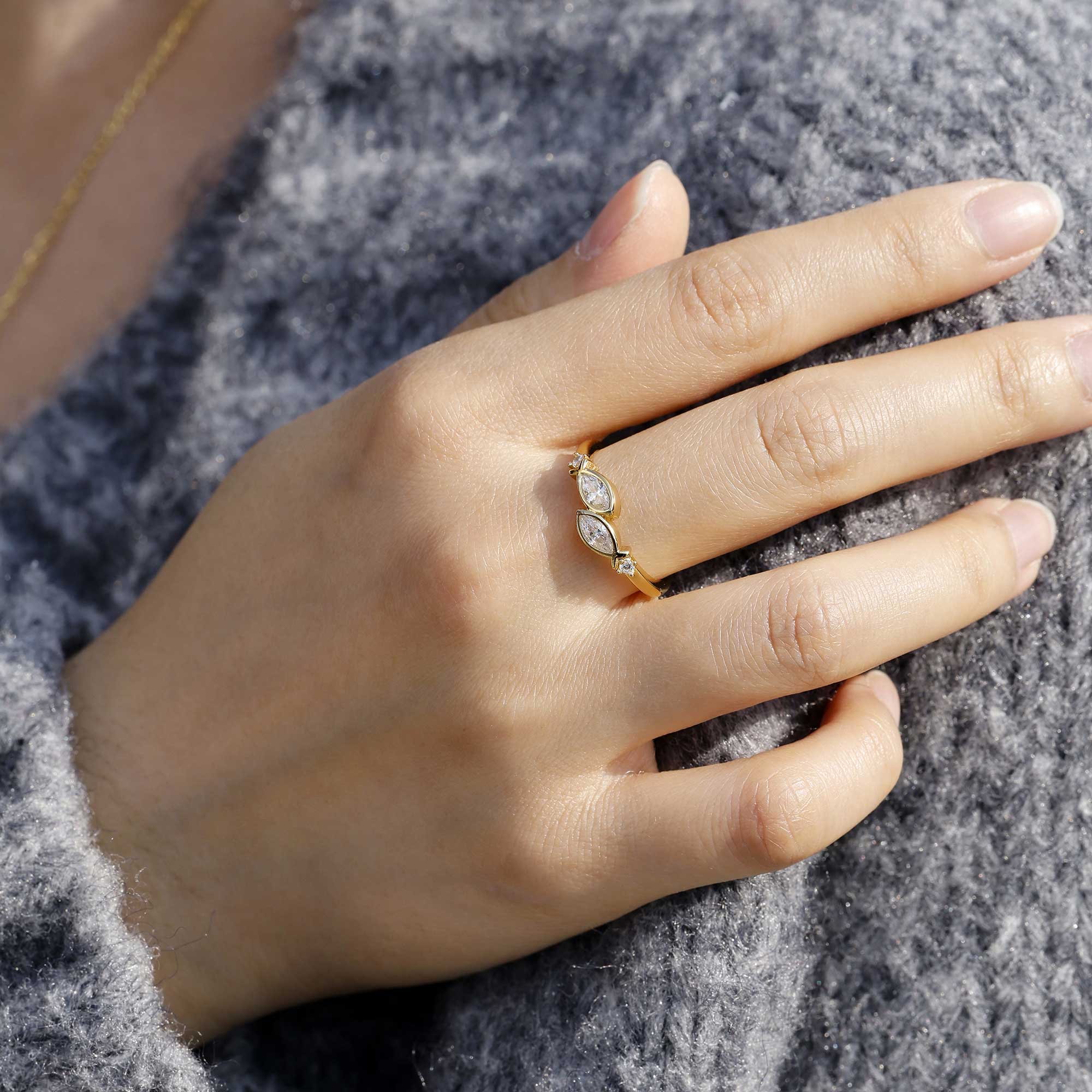 Together in Faith' Jesus Fish Toi Et Moi Promise Ring