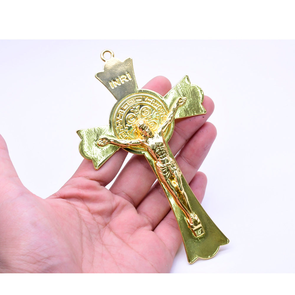 Metal Cross Outdoor Hanging Decor – Christian Garden & Home Ornament