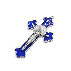 Glow-in-the-Dark Metal Crucifix – Luminous Christian Cross Pendant