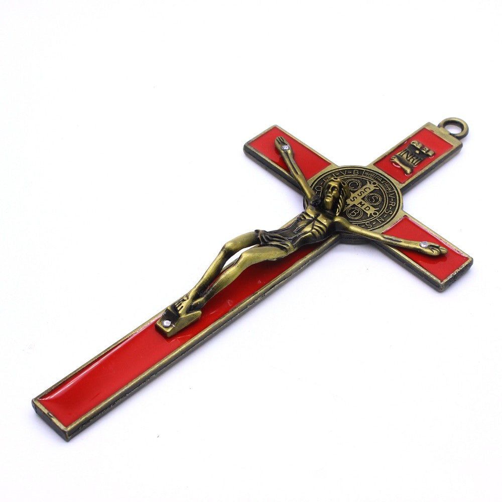 Large Metal Crucifix Cross Wall Hanging – Jesus Christian Decor