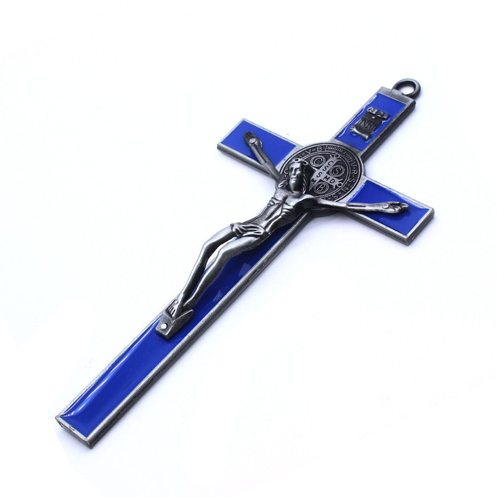 Large Metal Crucifix Cross Wall Hanging – Jesus Christian Decor