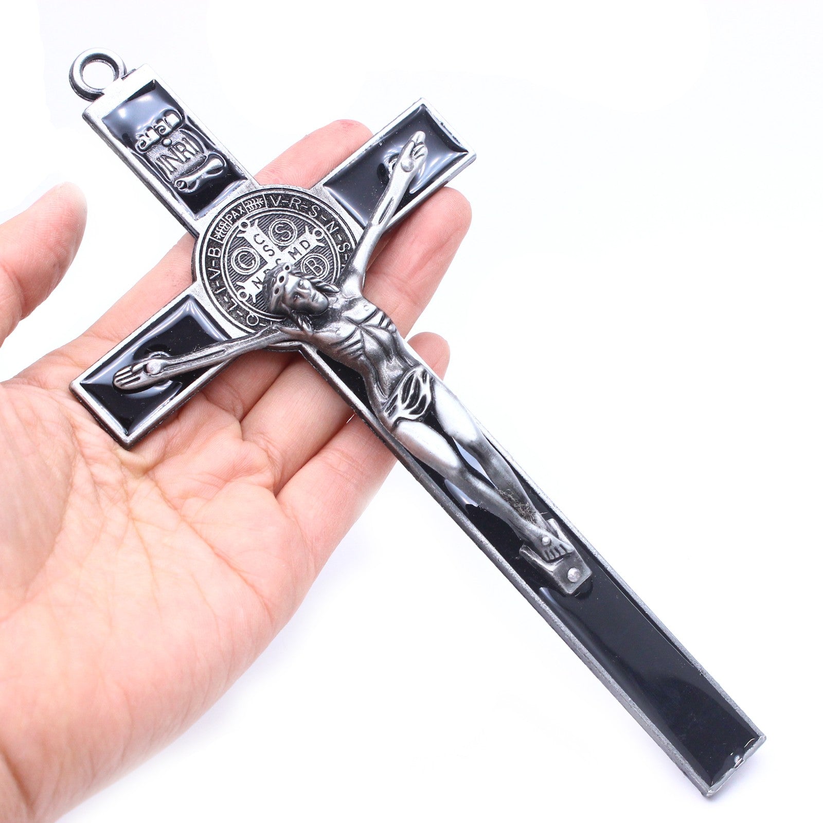 Large Metal Crucifix Cross Wall Hanging – Jesus Christian Decor