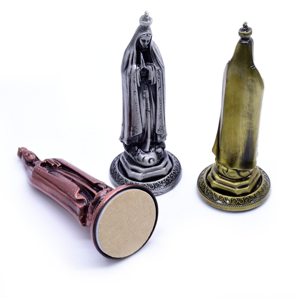 Alloy Our Lady of Fatima Statue Ornament for Home, Office & Car Decor