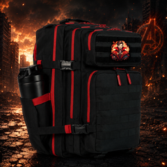Hero Patch EDC Performance Backpack 35L / 45L - Black Red