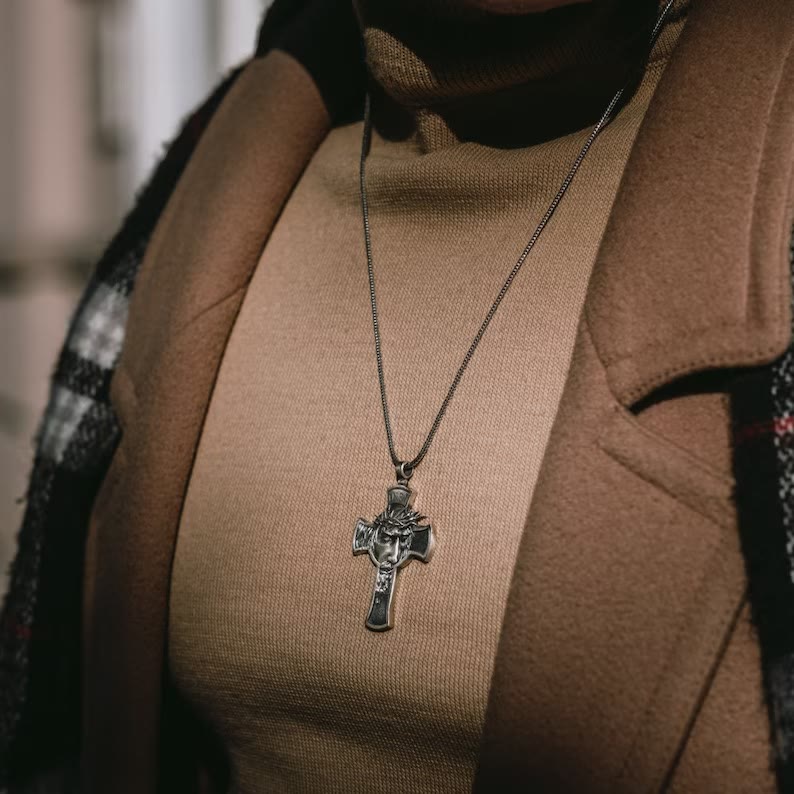 Jesus Cross Jewelry Necklace