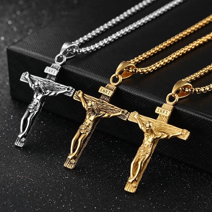 Christ Jewelry Crucifix Pendant Charm Necklace
