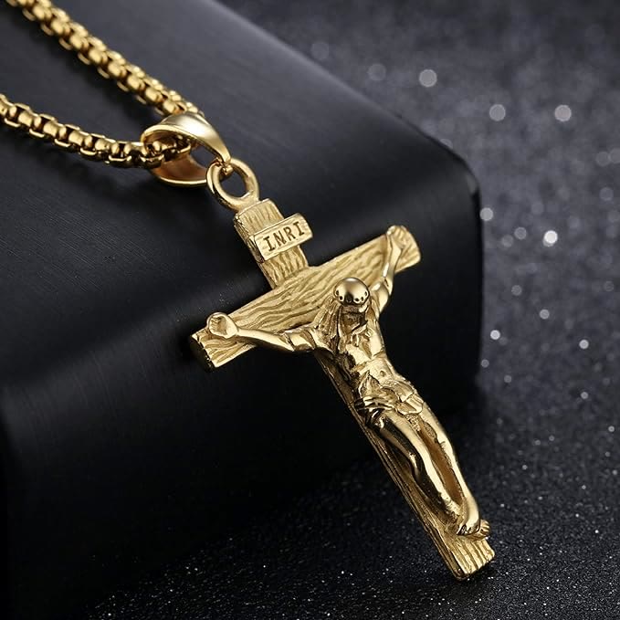 Christ Jewelry Crucifix Pendant Charm Necklace