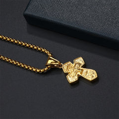 Jesus Cross Silver Handmade Christian Pendant Necklace