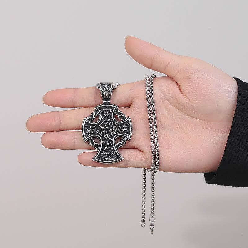 St. Benedict the Protector & St. Micheal the Archangel Necklace