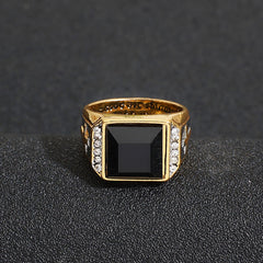 Christian Faith Two Tone Plated Cross Ring - With God All Things Are Possible