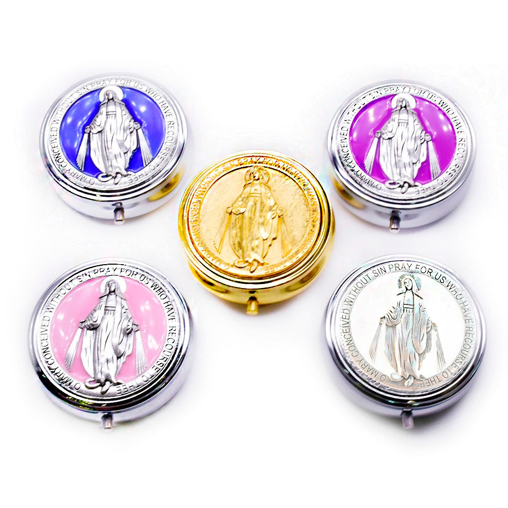 Catholic Rosary Gift Box – Elegant Metal Storage Case