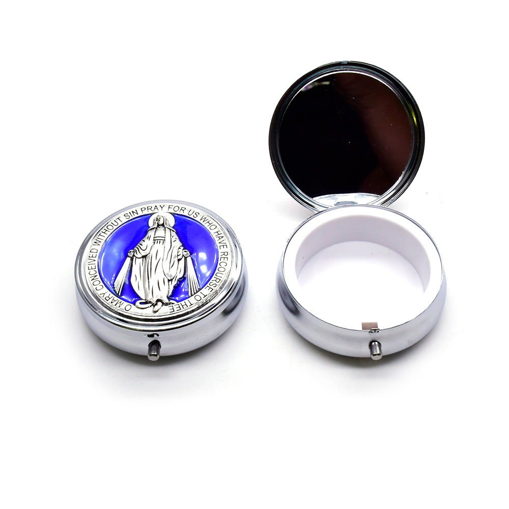 Catholic Rosary Gift Box – Elegant Metal Storage Case