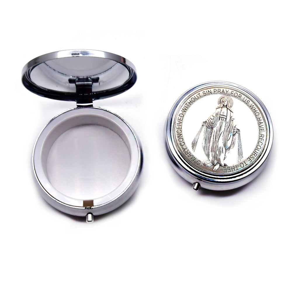 Catholic Rosary Gift Box – Elegant Metal Storage Case