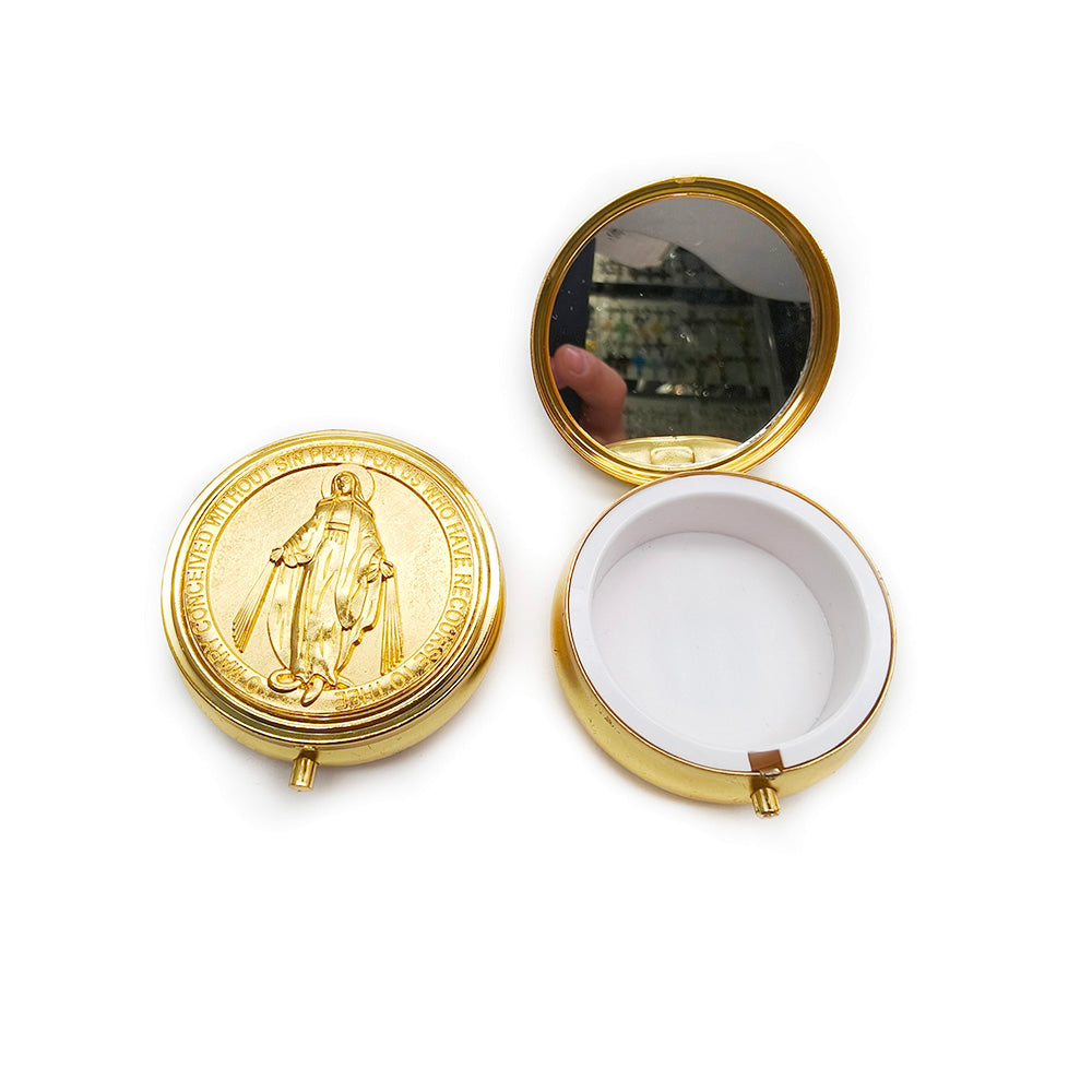 Catholic Rosary Gift Box – Elegant Metal Storage Case