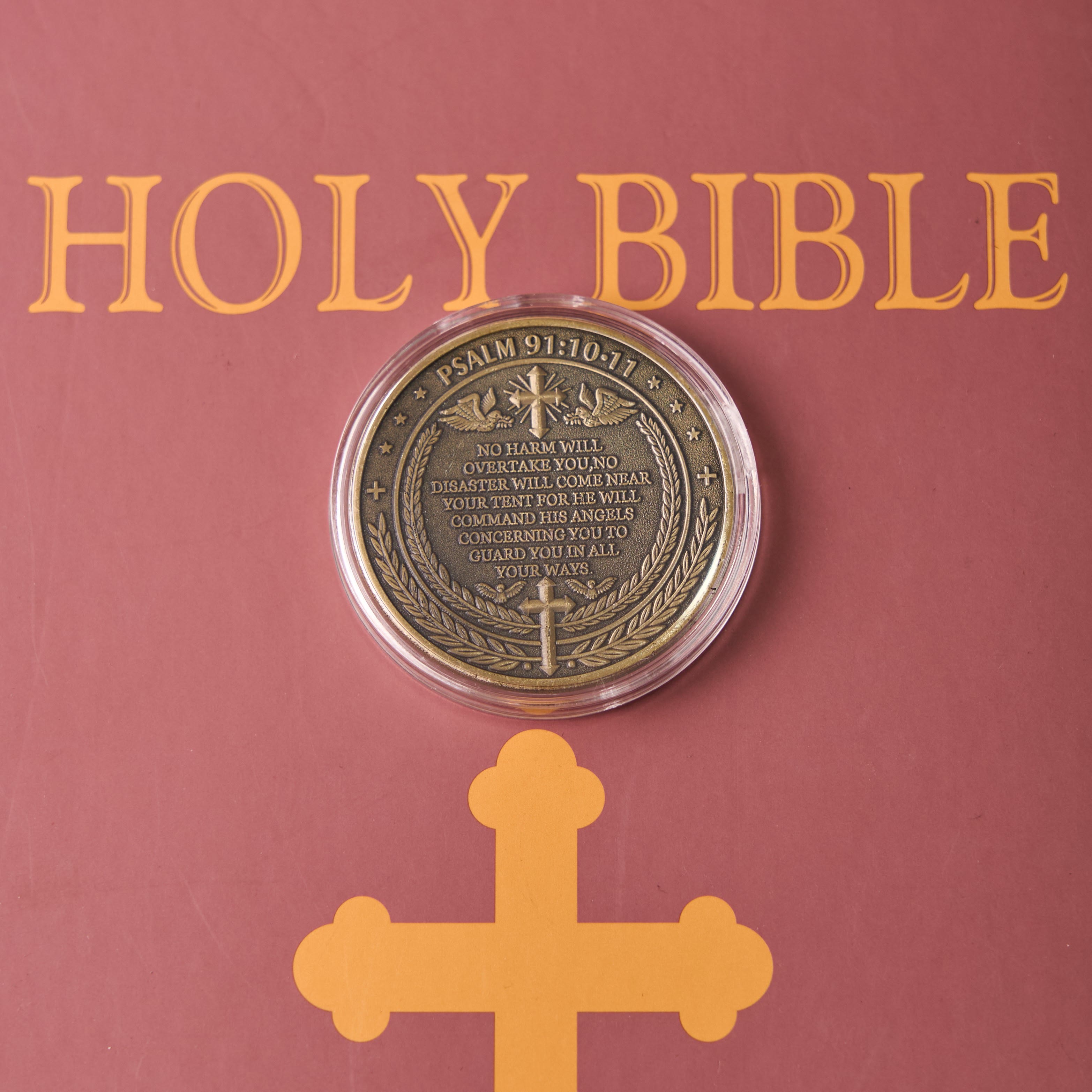 Classic Style the Archangel Michael Watch Over Us Protection Strengthen Connection Coin