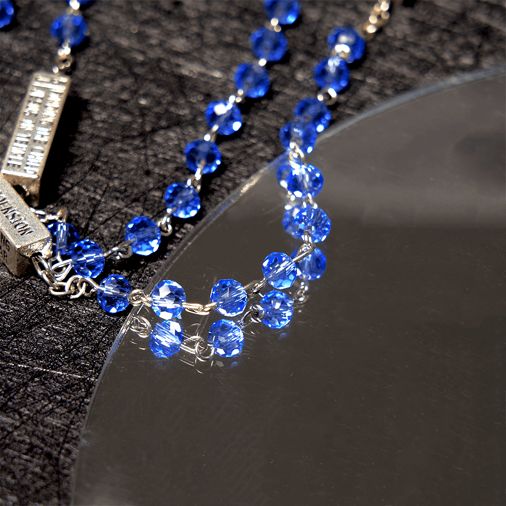 Crucifixion Crystal Rosary