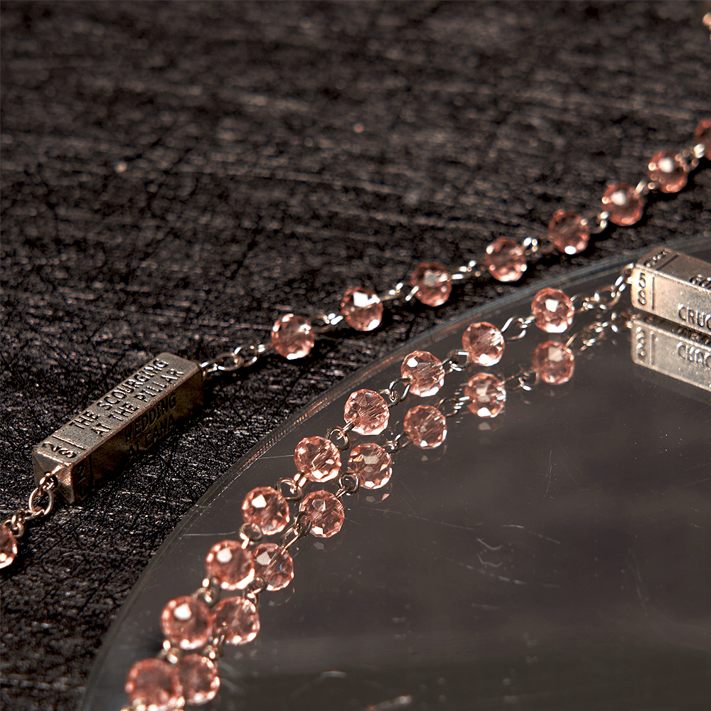 Crucifixion Crystal Rosary