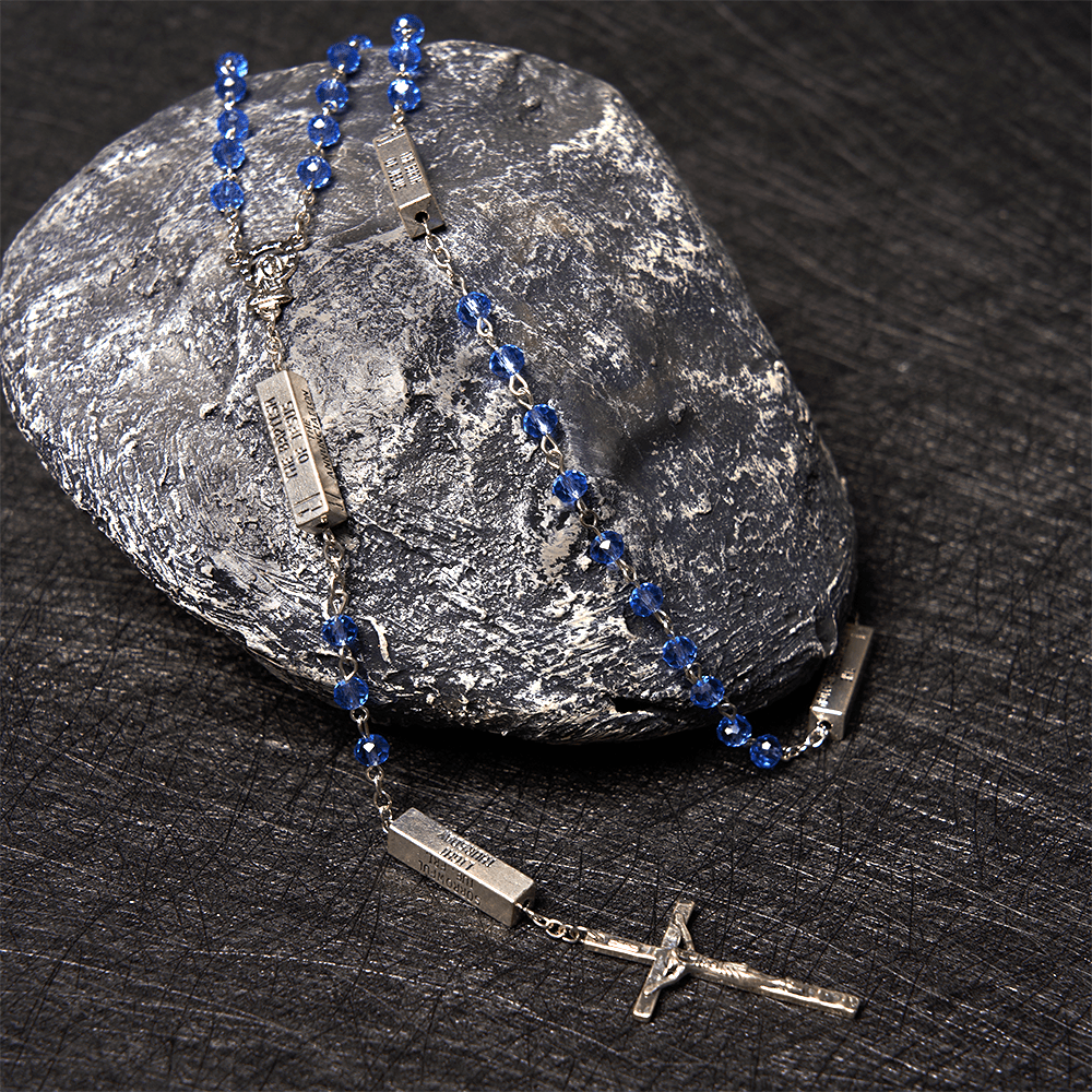 Crucifixion Crystal Rosary