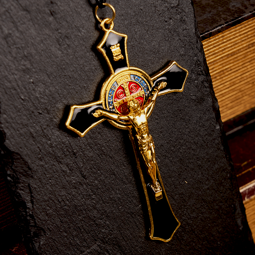 Classic Style Red/Blue Crafted Crucifix Big Size Pendant Necklace(5 color)