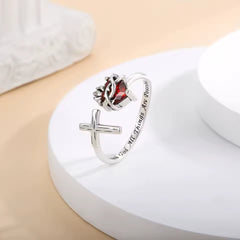 Sacred Heart of Jesus Ring: With God All Things Are Possible