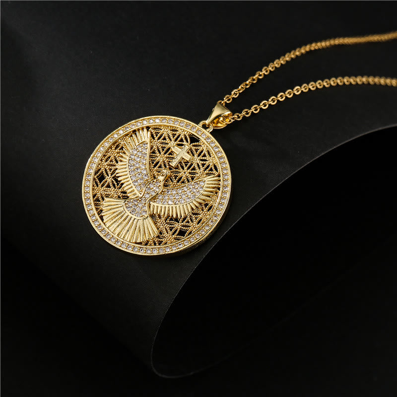 Holy Spirit Dove Heavenly Sparkle Necklace: A Radiant Symbol of Faith