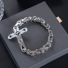 Iron & Faith Men's Bracelet: Strength and Redemption in Every Link