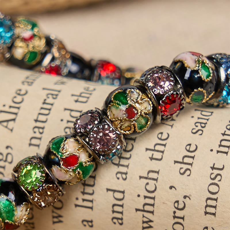 Handcrafted Cloisonné Beads Timeless Faith Bracelet: A Testament of Christ's Presence