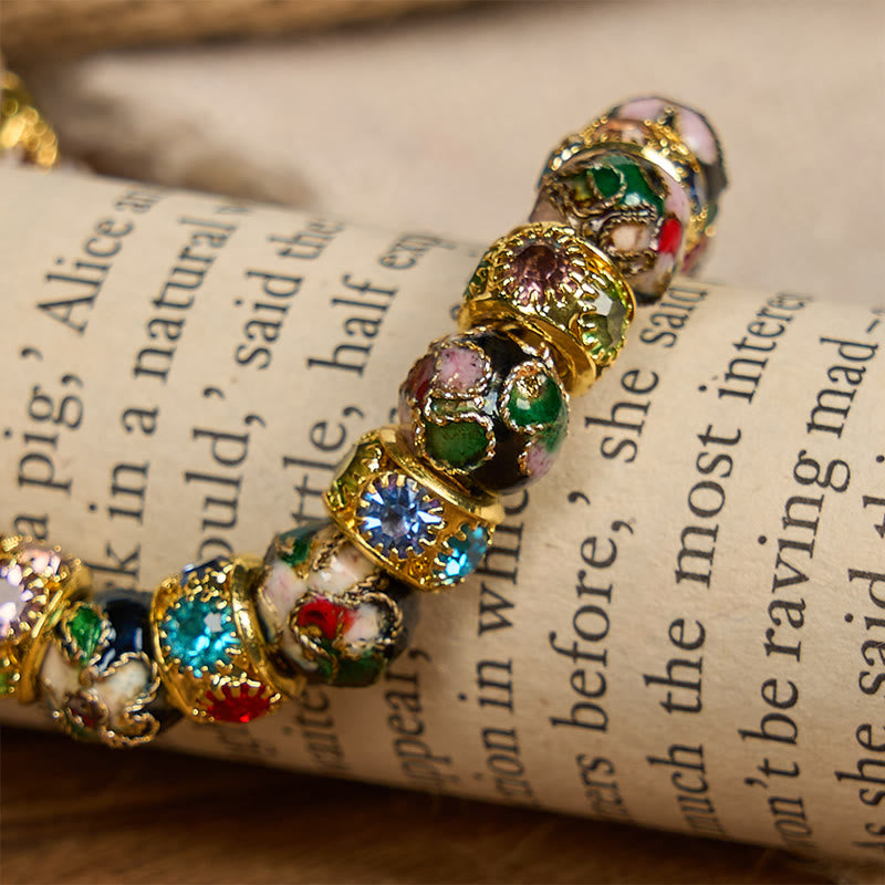 Handcrafted Cloisonné Beads Timeless Faith Bracelet: A Testament of Christ's Presence
