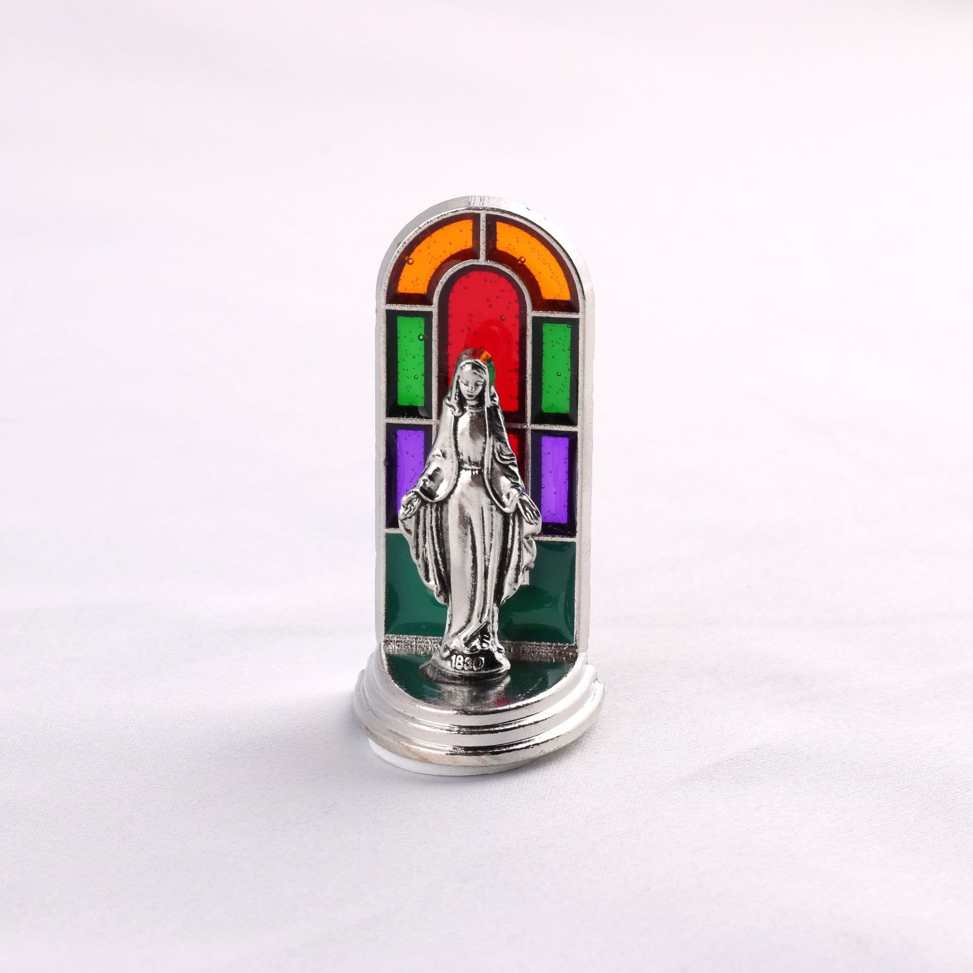 6pcs/set Church Stained Glass Style Saint Icon Divine Grace Statue Dekstop Ornament