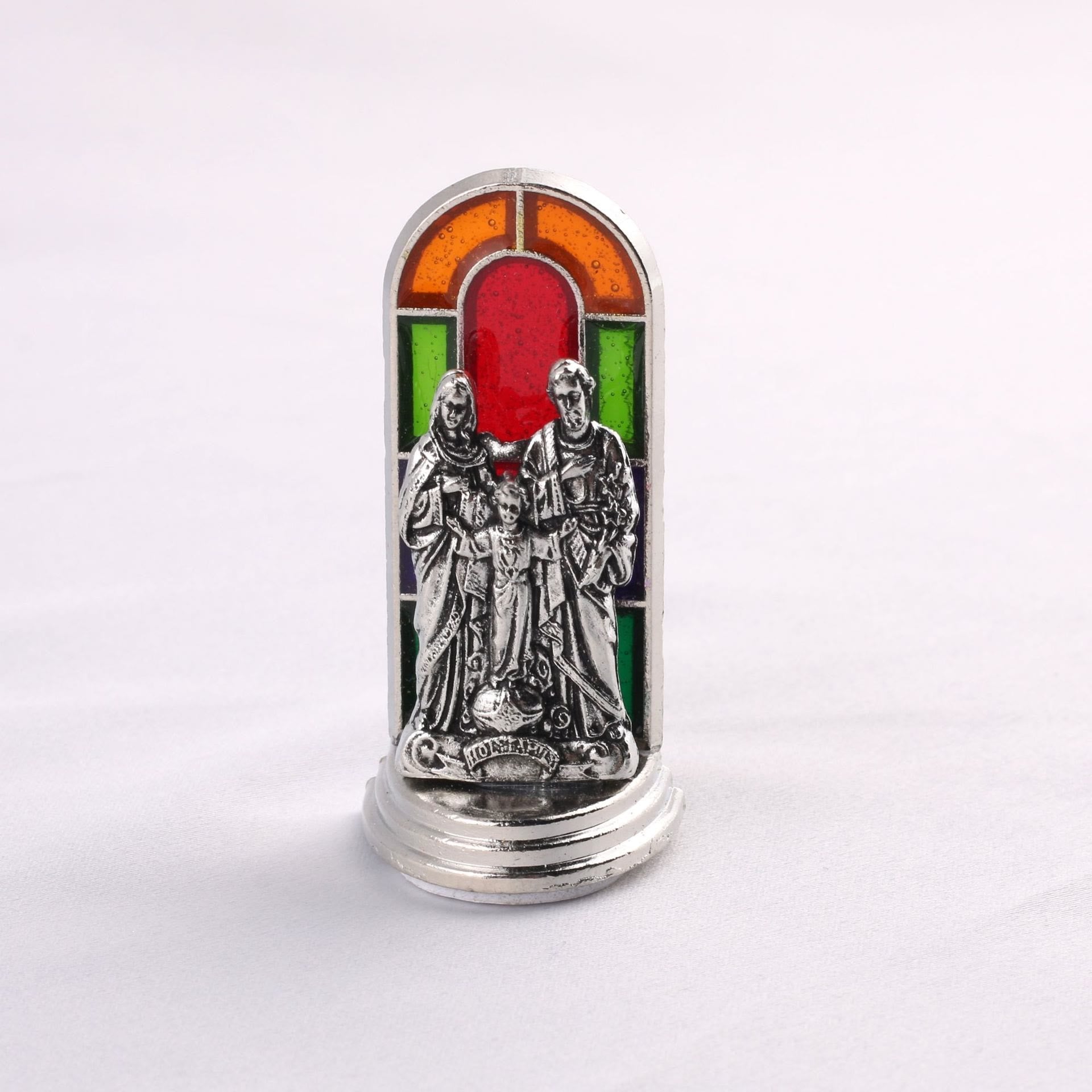 6pcs/set Church Stained Glass Style Saint Icon Divine Grace Statue Dekstop Ornament