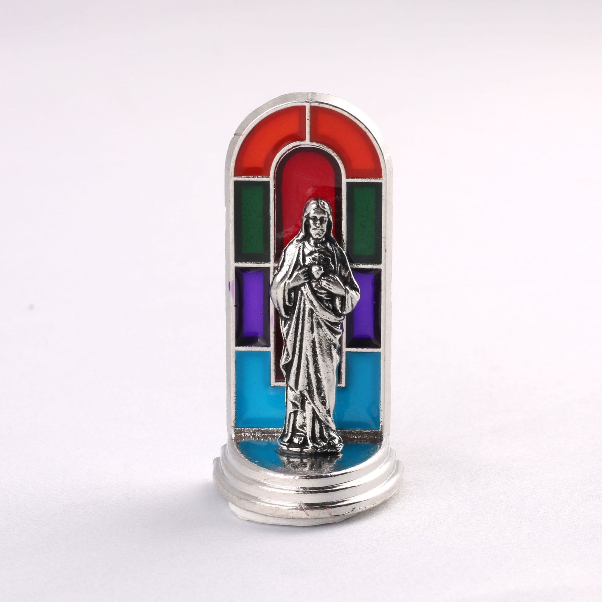 6pcs/set Church Stained Glass Style Saint Icon Divine Grace Statue Dekstop Ornament