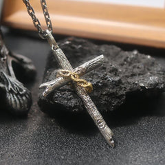 925 Sterling Silver Cross of Thorns Necklace: A Symbol of Faith