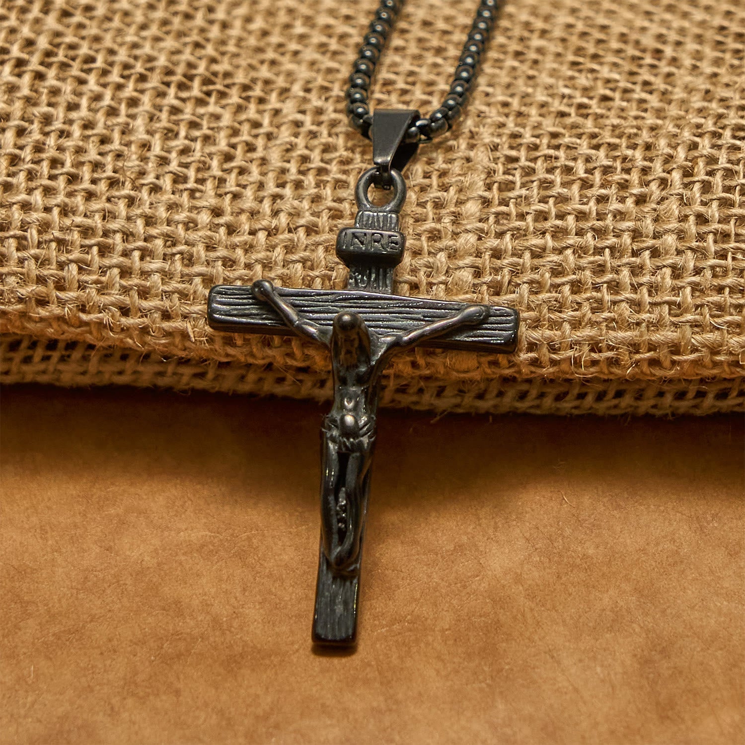 3color Crucifix Pendant Necklace: Divine Amulet of Faith