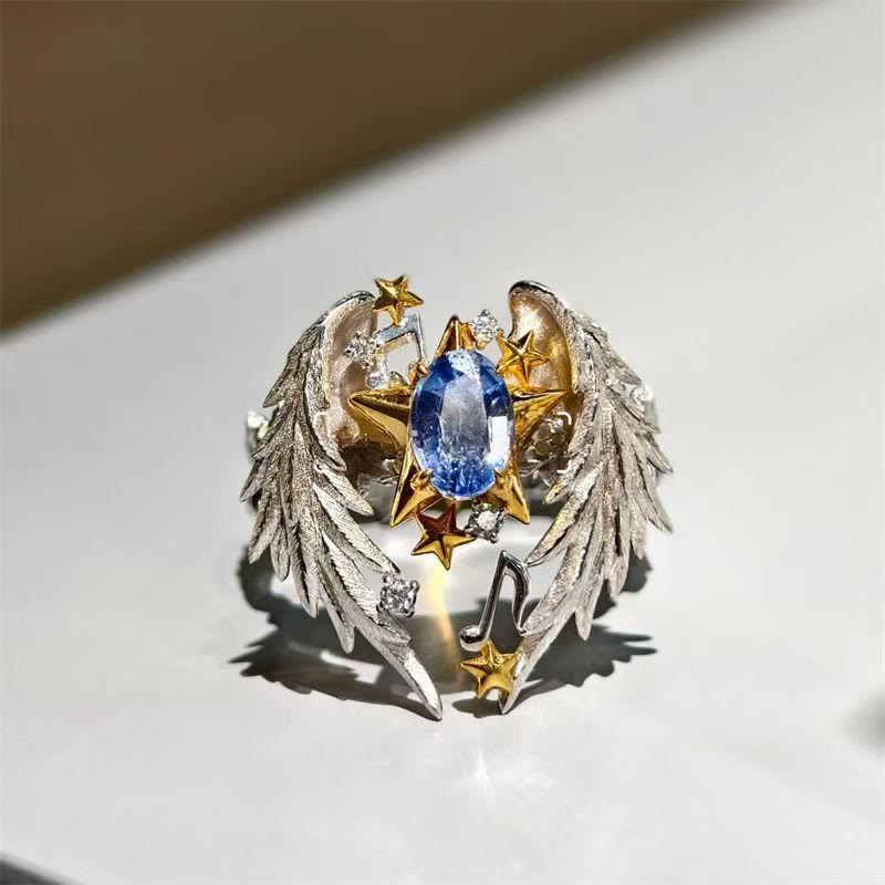 Vintage Wings of Angels with Star of Bethlehem Ring