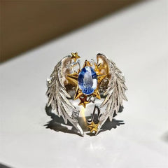 Vintage Wings of Angels with Star of Bethlehem Ring