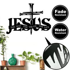 Faithful Jesus & Cross Design Wall Hanging Art Home Decoration