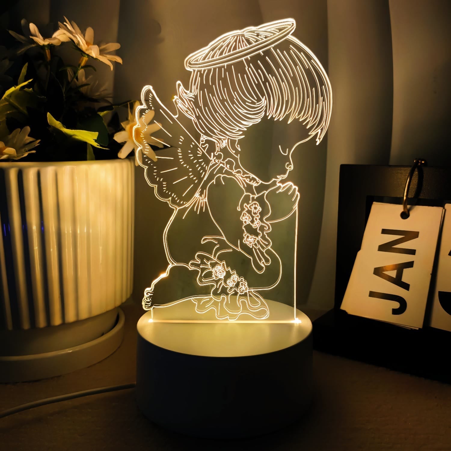 Faith-Filled Gift Holy Icons 3 Color Night Light: Keep Sacred Moments Nearby