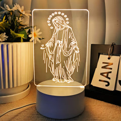 Faith-Filled Gift Holy Icons 3 Color Night Light: Keep Sacred Moments Nearby