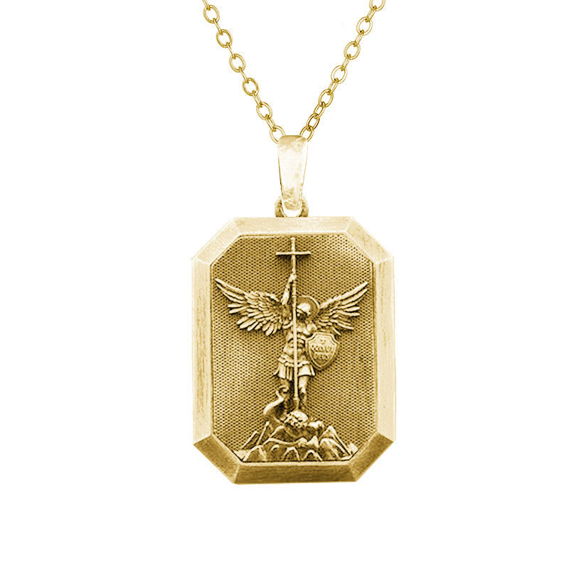 Faith Warrior St.Michael the Archangel Necklace: Strength in Every Battle