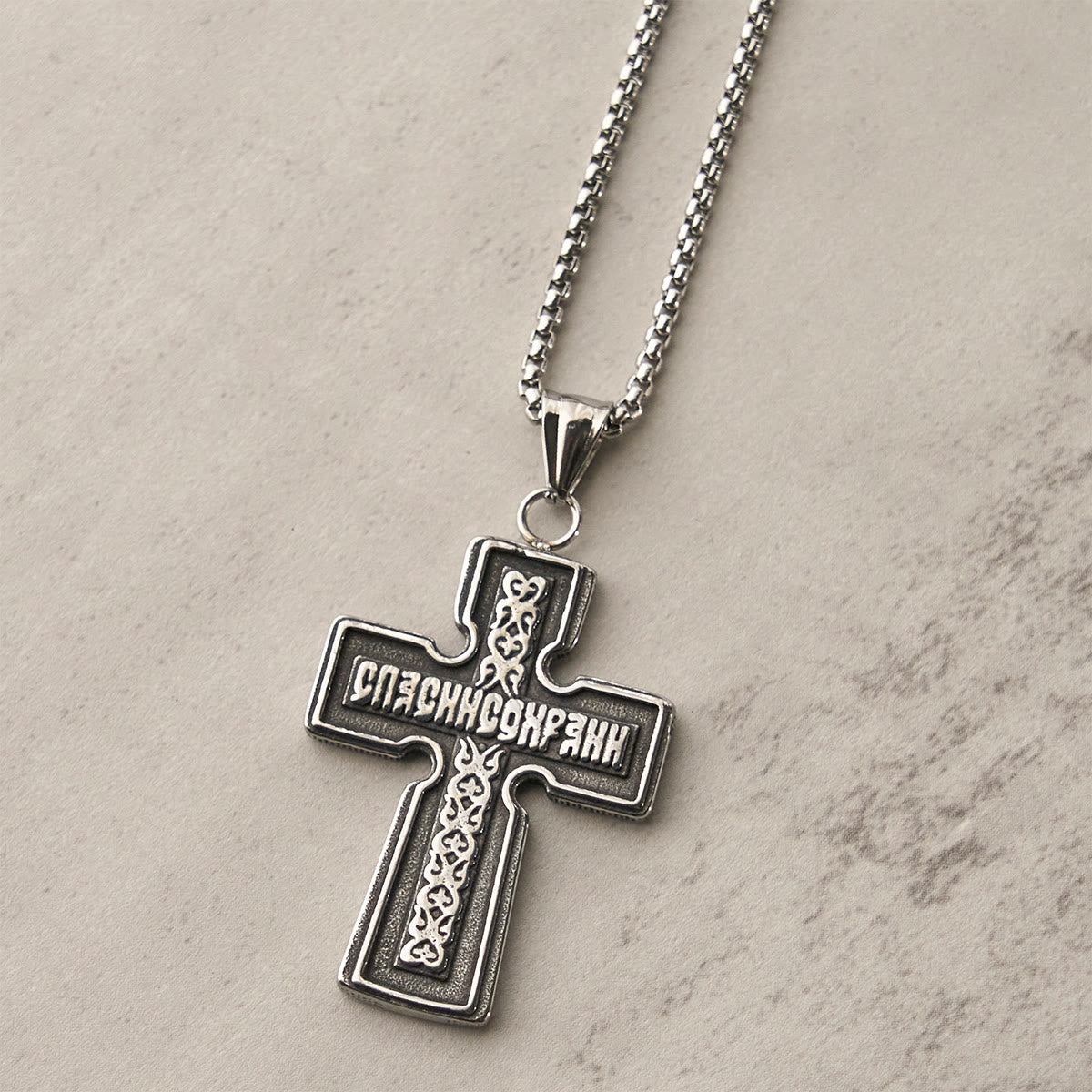 Vintage Titanium Steel Orthodox Crucifix Necklace Series: Multiple Styles of Faith and Devotion