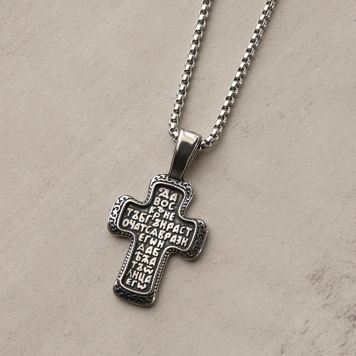 Vintage Titanium Steel Orthodox Crucifix Necklace Series: Multiple Styles of Faith and Devotion