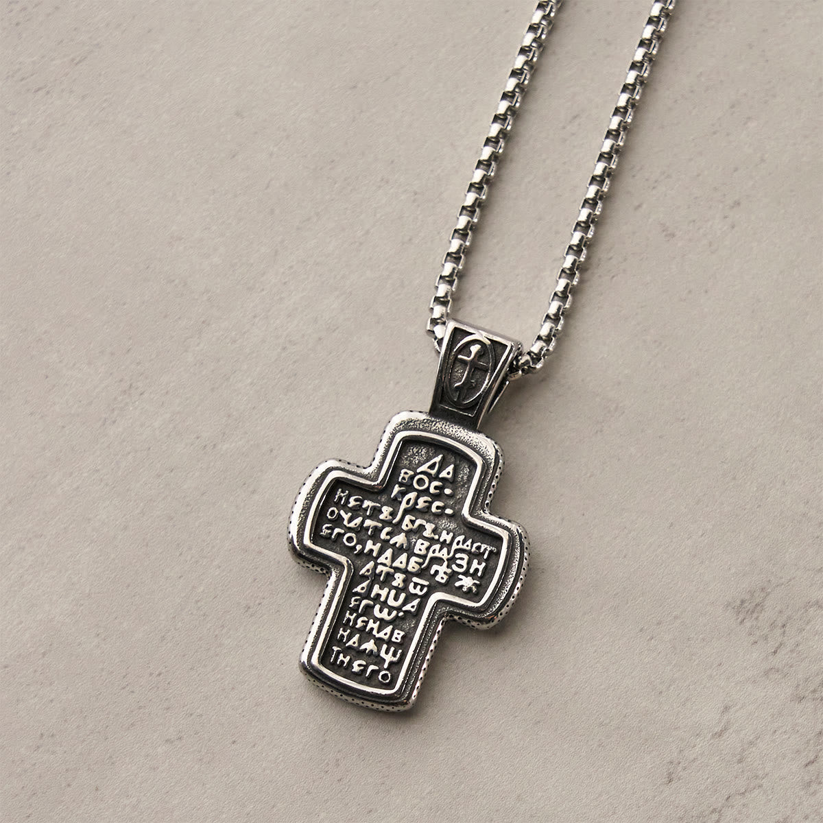 Vintage Titanium Steel Orthodox Crucifix Necklace Series: Multiple Styles of Faith and Devotion