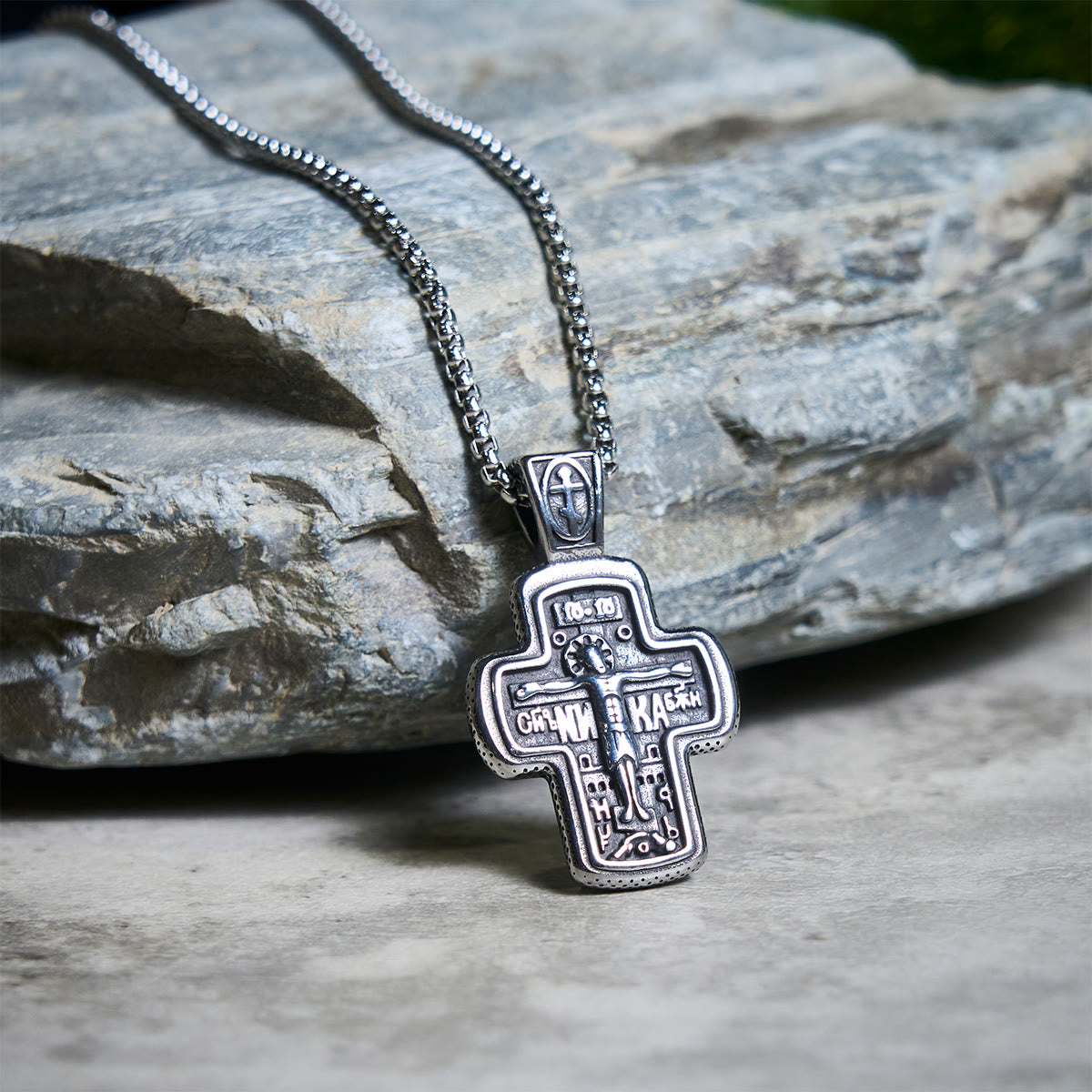 Vintage Titanium Steel Orthodox Crucifix Necklace Series: Multiple Styles of Faith and Devotion