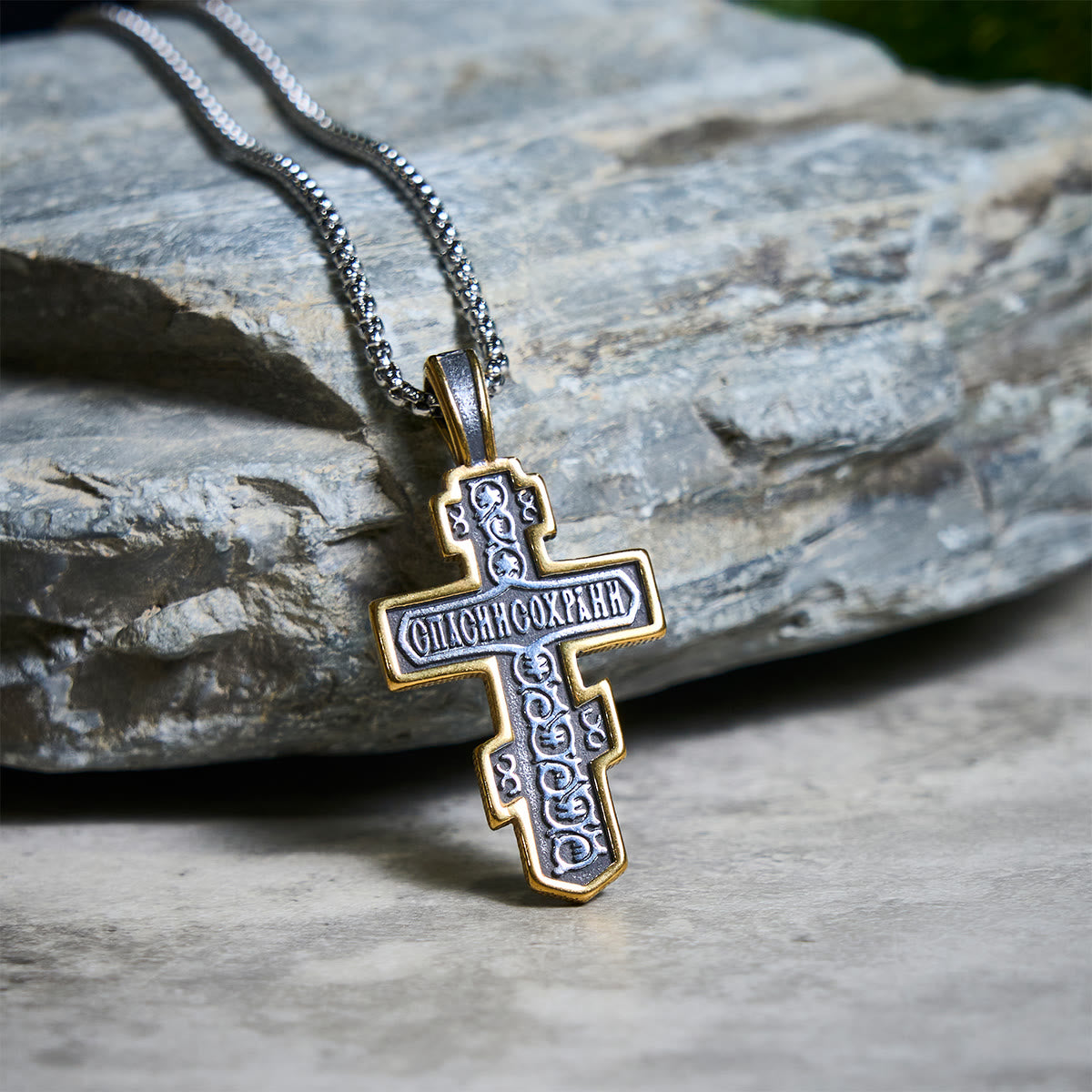 Vintage Titanium Steel Orthodox Crucifix Necklace Series: Multiple Styles of Faith and Devotion