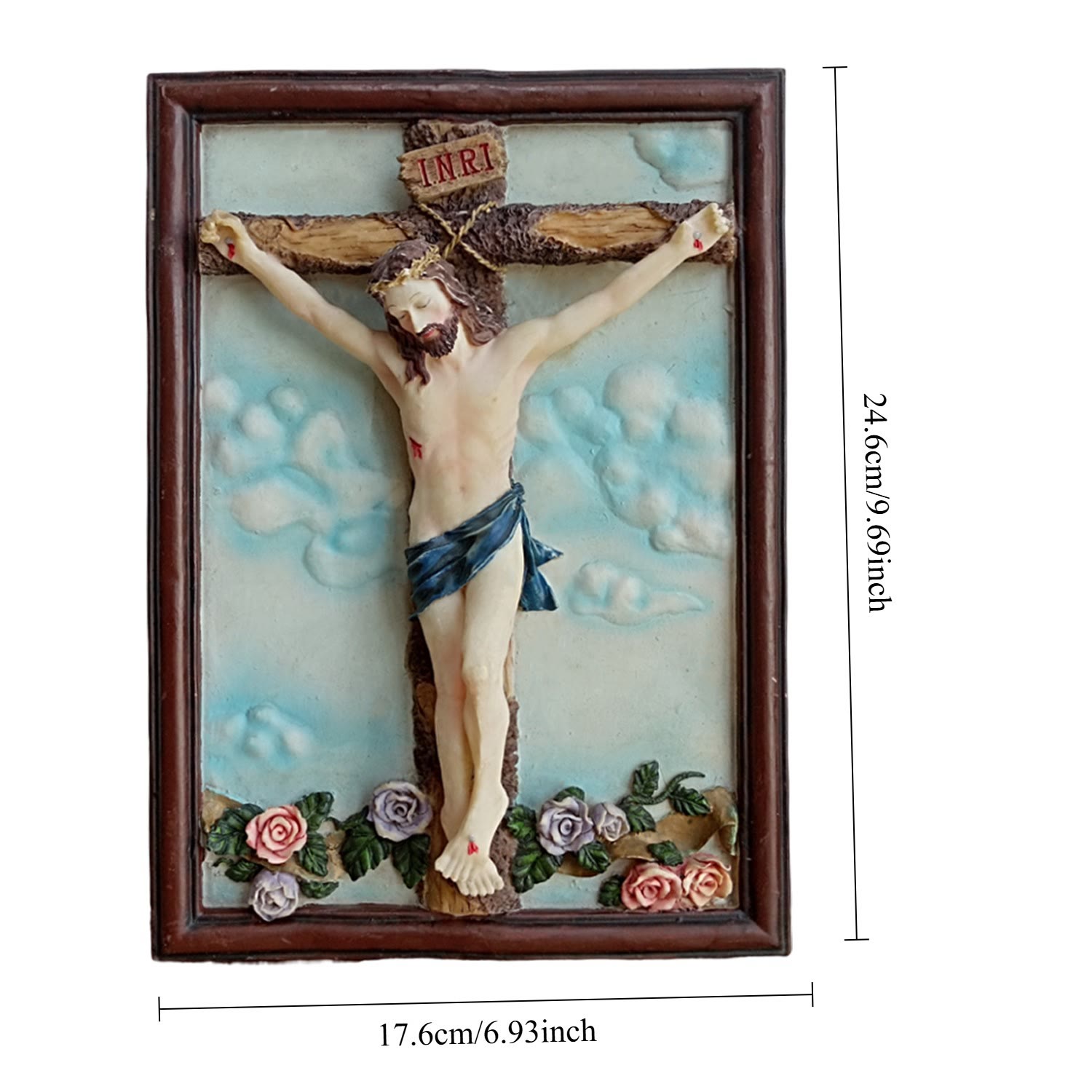 Classic Resin Crucifix Jesus Statue: Rare Emblem of Enduring Spiritual Sacrifice