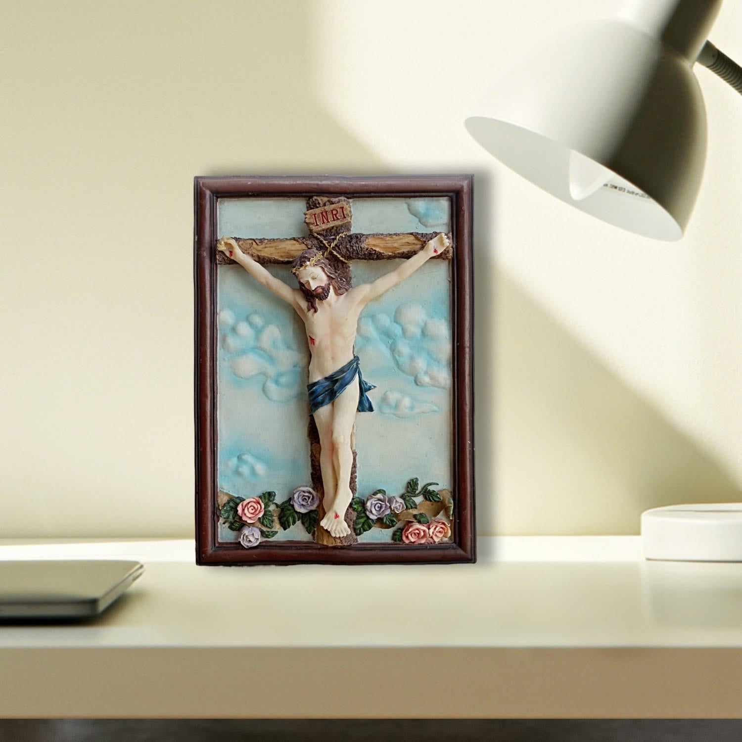 Classic Resin Crucifix Jesus Statue: Rare Emblem of Enduring Spiritual Sacrifice